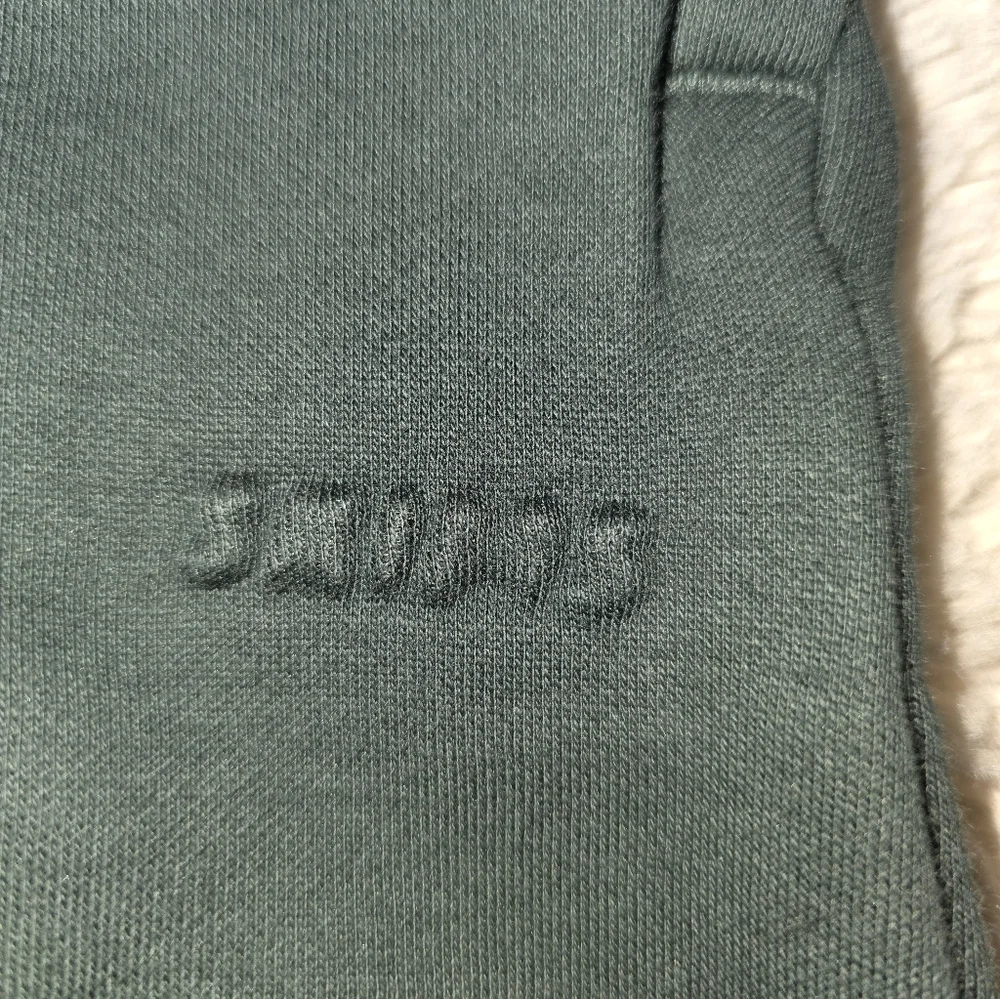 Skims Cotton Fleece Straight Leg Pant in Spruce NWT Size Small - Picture 12 of 16